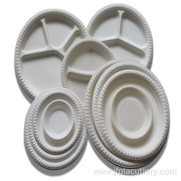 10 Inch Biodegradable Compostable Cornstarch Plate